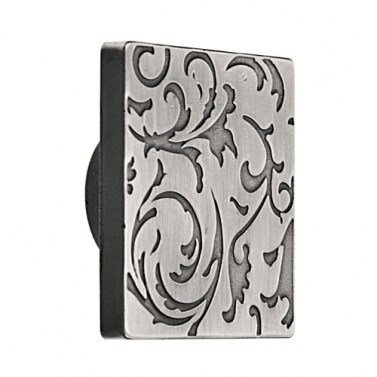 Pomo Cuadrado 50x50mm Plata