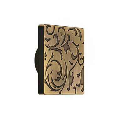 Pomo Cuadrado 40x40mm Cuero