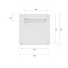 Juego Manivelas con Placa Limpieza HADESC Inox