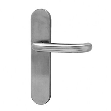 Manivelas con placa - Juego Manivelas con Placa Oval HADESO Inox