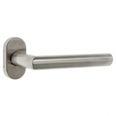 Manivelas con roseta - Juego Manivelas con Roseta Ovalada Hebe Inox