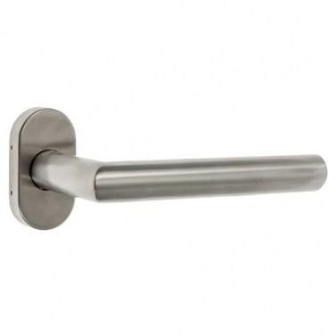 Manivelas con roseta - Juego Manivelas con Roseta Ovalada Hebe Inox