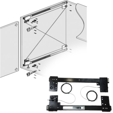 Corredera y kit para armario - Kit Herraje Puerta Escamoteable