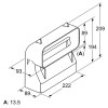 Accesorios y complementos - BOSCH Accesorio Encimera HEZ9VDSB4 Codo Plano Vertical S 90º