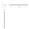 Panel Frontal para Cristal HI-LINE 1100 mm Blanco