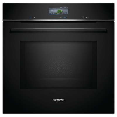 Hornos - SIEMENS Horno Multifunción con Microondas HM736GAB1 Cristal Negro