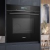 Hornos - SIEMENS Horno Multifunción con Microondas HM736GAB1 Cristal Negro