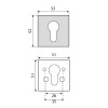 Bocallaves - Bocallave Seguridad Cuadrado I009C Inox