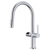 Grifos cocina - IMEX Grifo Cocina Extraíble Caño Alto TURÍN Doble Jet con Sensor