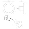 Pomos puerta entrada - Pomo Puerta Fijo IN.00.099 Ø70 mm Inox