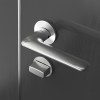 Juego Manivelas con Roseta Flow Inox Satinado