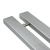 Manillones con roseta - Juego Manillón Rectangular IN.07.201.600 600 mm Inox Satinado