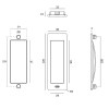 Tiradores embutir - Tirador Embutir Rectangular 120x40 mm Inox