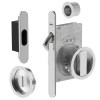 Kit Redondo Puerta Corredera de Condena JNF Inox Níquel Satinado