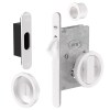 Kit Redondo Puerta Corredera de Condena JNF Inox Blanco Mate