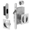 Kit Cuadrado Puerta Corredera de Condena JNF Inox Níquel Satinado