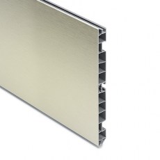 Zócalo PVC Revestido en Inox 100mm 4 metros