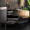 Guías para cajón - Juego Guías H45 Versatile Plus+ Ext. Total Soft Close Negro