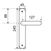 Manivelas con placa - Juego Manivelas con Placa Oval Hades