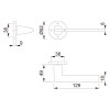 Manivelas con roseta - Juego Manivelas con Roseta Bergamo M16828/42K