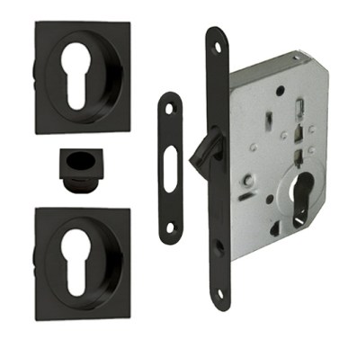 Cerraduras puerta corredera - Kit Cuadrado Puerta Corredera con Llave SV-KITBC