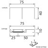 Corredera y kit para armario - Kit Guías Corredera Sistema Terra KG75 SYSKOR