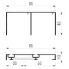 Corredera y kit para armario - Kit Guías Corredera Sistema Terra KG85 SYSKOR