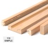 Kit Molduras Estructura Puerta Corredera 110 Simple Cerezo