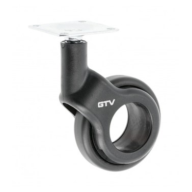 Ruedas - Rueda GTV Strada Ø60 mm 30 Kg Plástico Negro