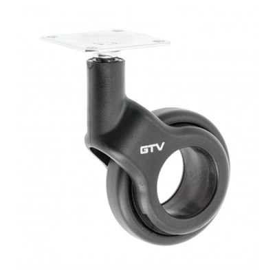 Ruedas - Rueda GTV Strada Ø60 mm 30 Kg Plástico Negro