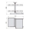 Interior cocina - Bastidor Extraíble Articulado Reversible Movix Pro M45 Cromo