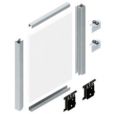 Corredera y kit para armario - Kit Puerta Corredera Terra TR10V7 Plata Mate 2,6 Metros