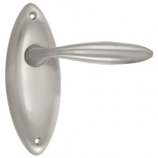 Juego Manivelas con Placa L-22 Níquel Satinado