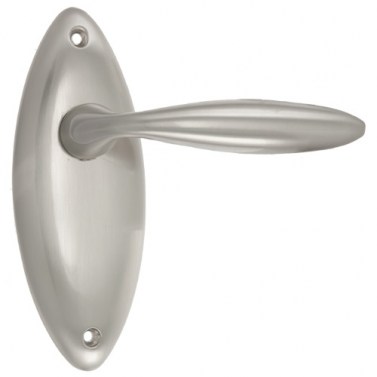 Juego Manivelas con Placa L-22 Níquel Satinado