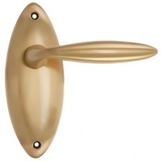Juego Manivelas con Placa L-22 Satinado