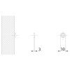 Herraje para mueble - Lágrima Adhesiva Ø10 x 3 mm 50 Unidades Translúcida