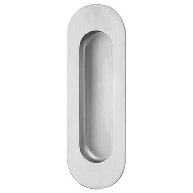 Tirador Embutir Oval Basics LB41 Inox Mate