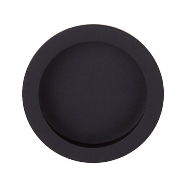 Tirador Puerta Corredera Redondo Basics LB57 Negro Mate
