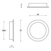 Tirador Puerta Corredera Redondo Basics LB57 Negro Mate