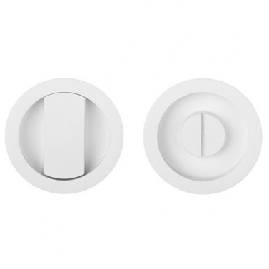 Tirador Puerta Corredera Condena Basics LB57S Blanco Mate