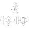 Tirador Puerta Corredera Condena Basics LB57S Negro Mate