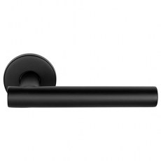 Manivelas con roseta - Juego Manivelas con Roseta Basics LB7-19 Negro Mate