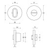 Condenas - Descondenas - Condena Descondena con Roseta Basics LBWC50 UZI Negro Mate