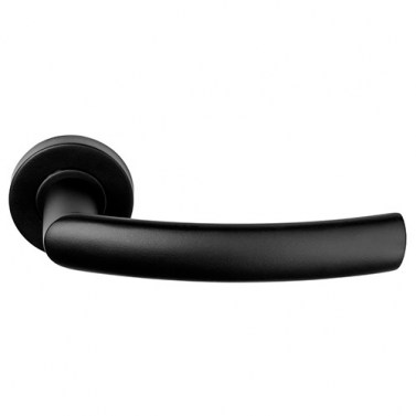 Juego Manivelas con Roseta Basics LB14 Negro Mate