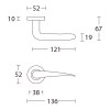 Juego Manivelas con Roseta Basics LB20 PVD Oro Mate