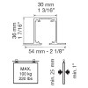 Perfil Aluminio LITE 100 TOP Empotrado 3 Metros