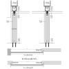 Corredera puerta interior - Juego de Accesorios Lite+ 100 T KSC Retráctil