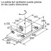 Campanas extractoras - SIEMENS Campana Techo LR97CBS20 90cm Cristal Blanco