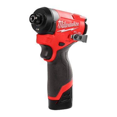 Taladros y atornilladores - Atornillador Impacto MILWAUKEE M12 FID2-202X 2 Baterías y Cargador