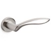 Juego Manivelas con Roseta Onda Inox Satinado